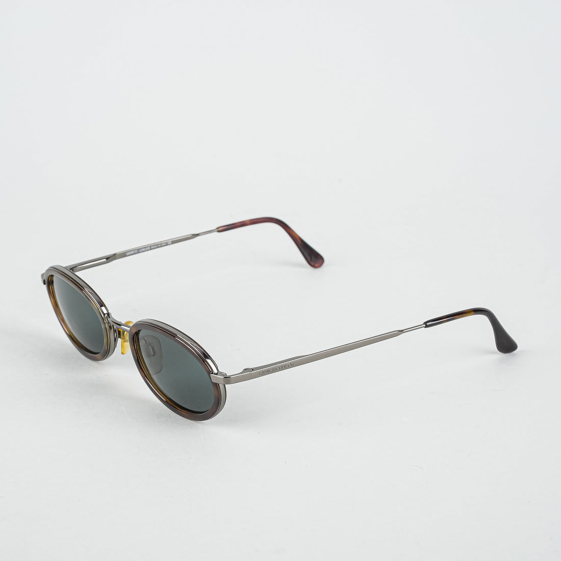 GIORGIO ARMANI Vintage Black Tortoise Shell Frame Sunglasses
