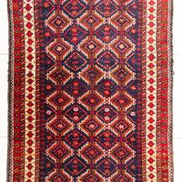 Hand Knotted Wool Baluch Rug