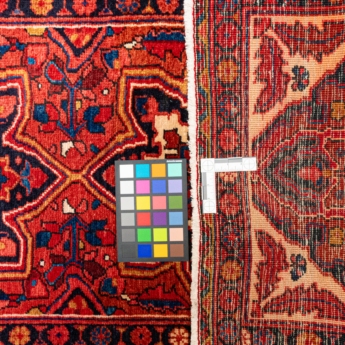 Hand Knotted Wool Heriz Persian Runner
