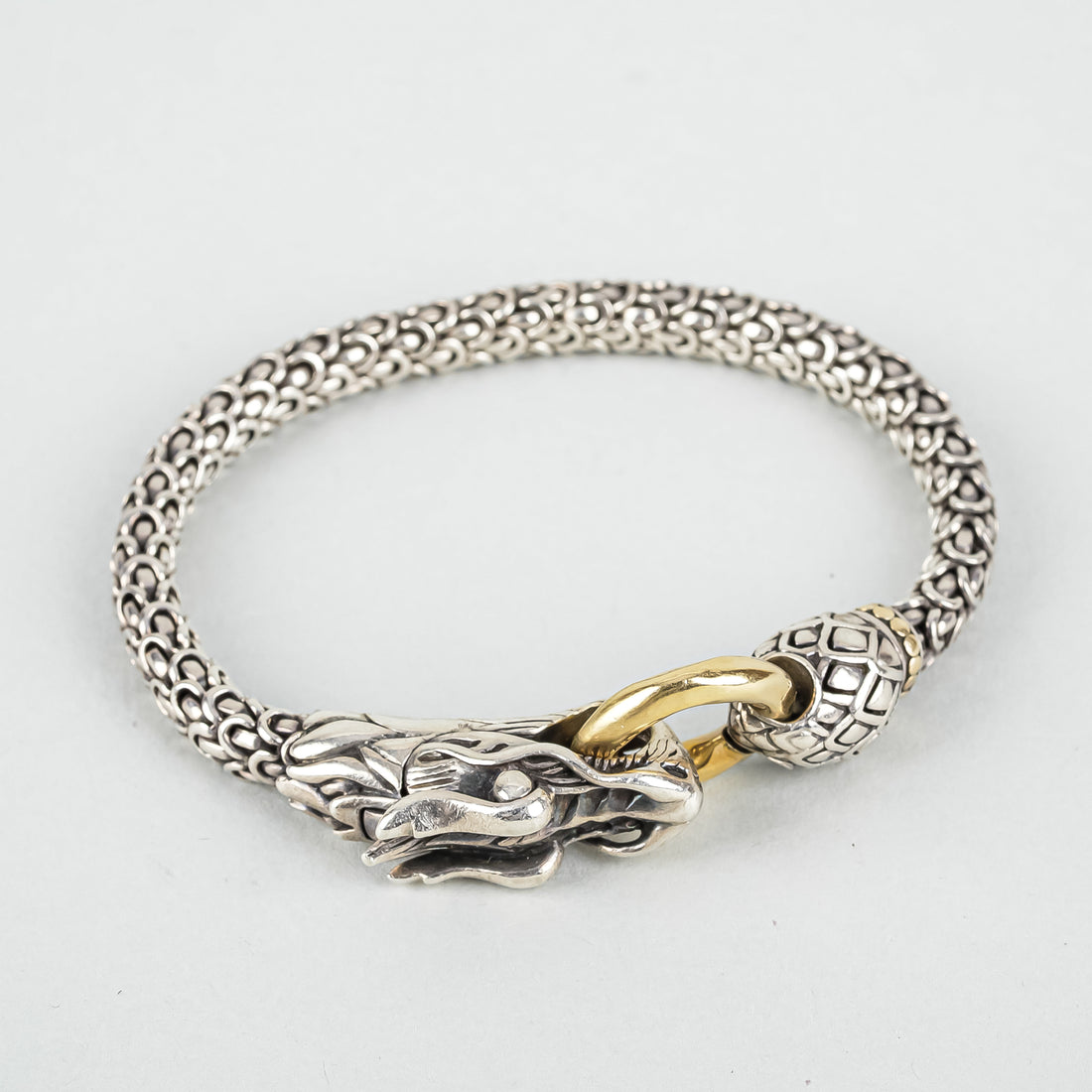 JOHN HARDY Sterling Silver And 18K Naga Bracelet