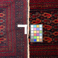 Hand Knotted Wool Paisley Motif Baluch Rug