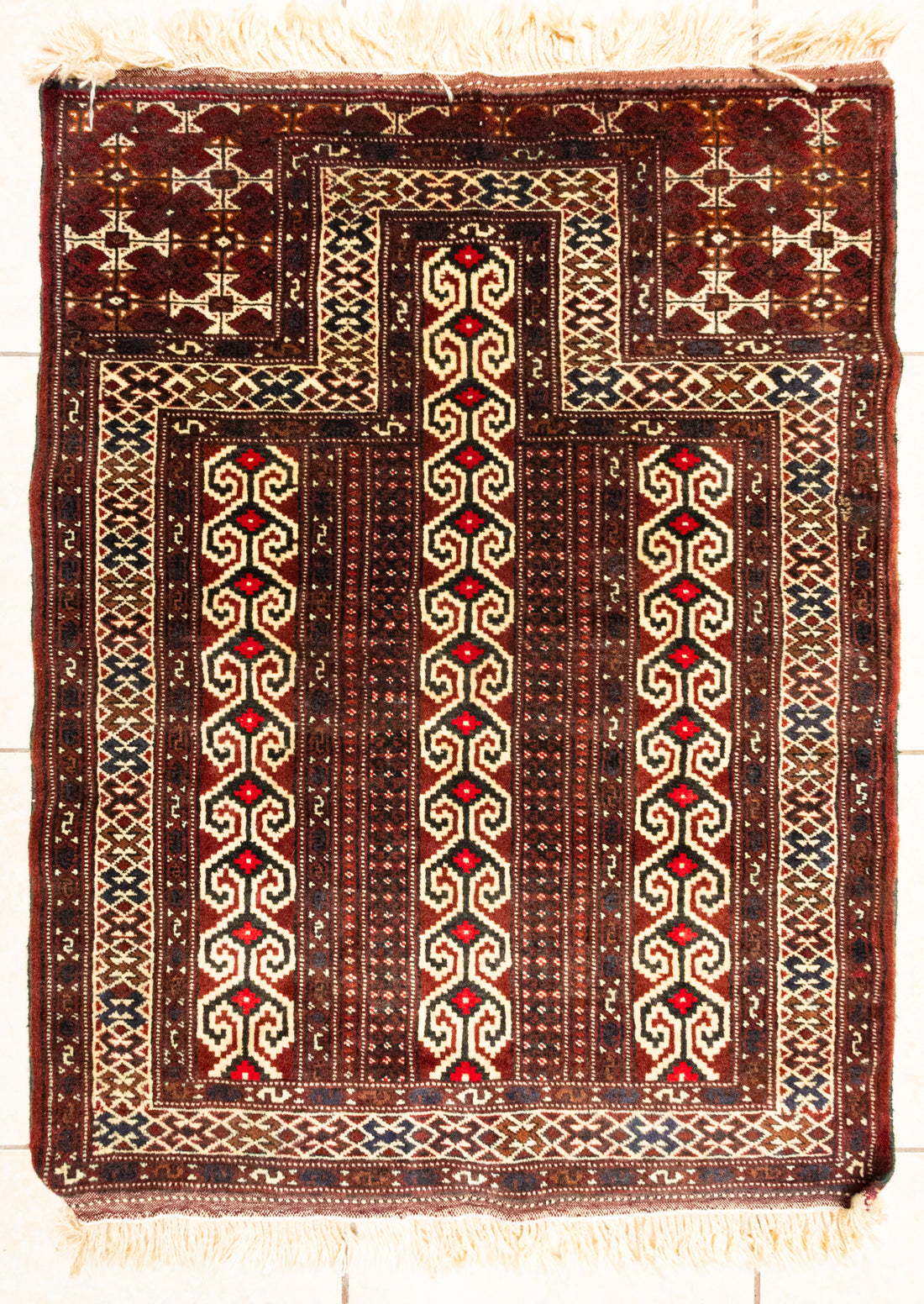 Hand Knotted Wool Baluch Rug