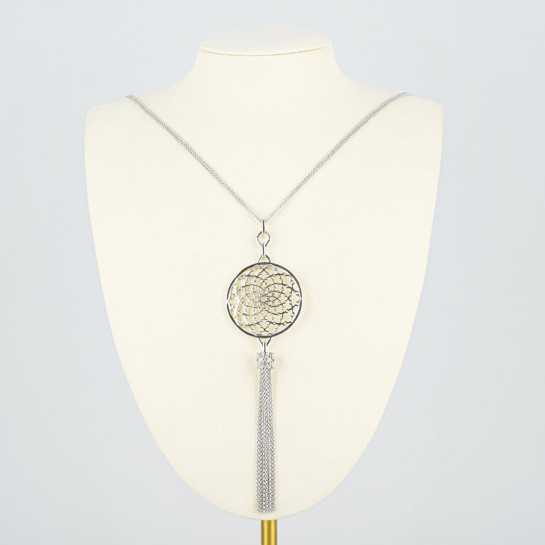 BIRKS Sterling Silver "Dare to Dream" Filigree Pendant Necklace