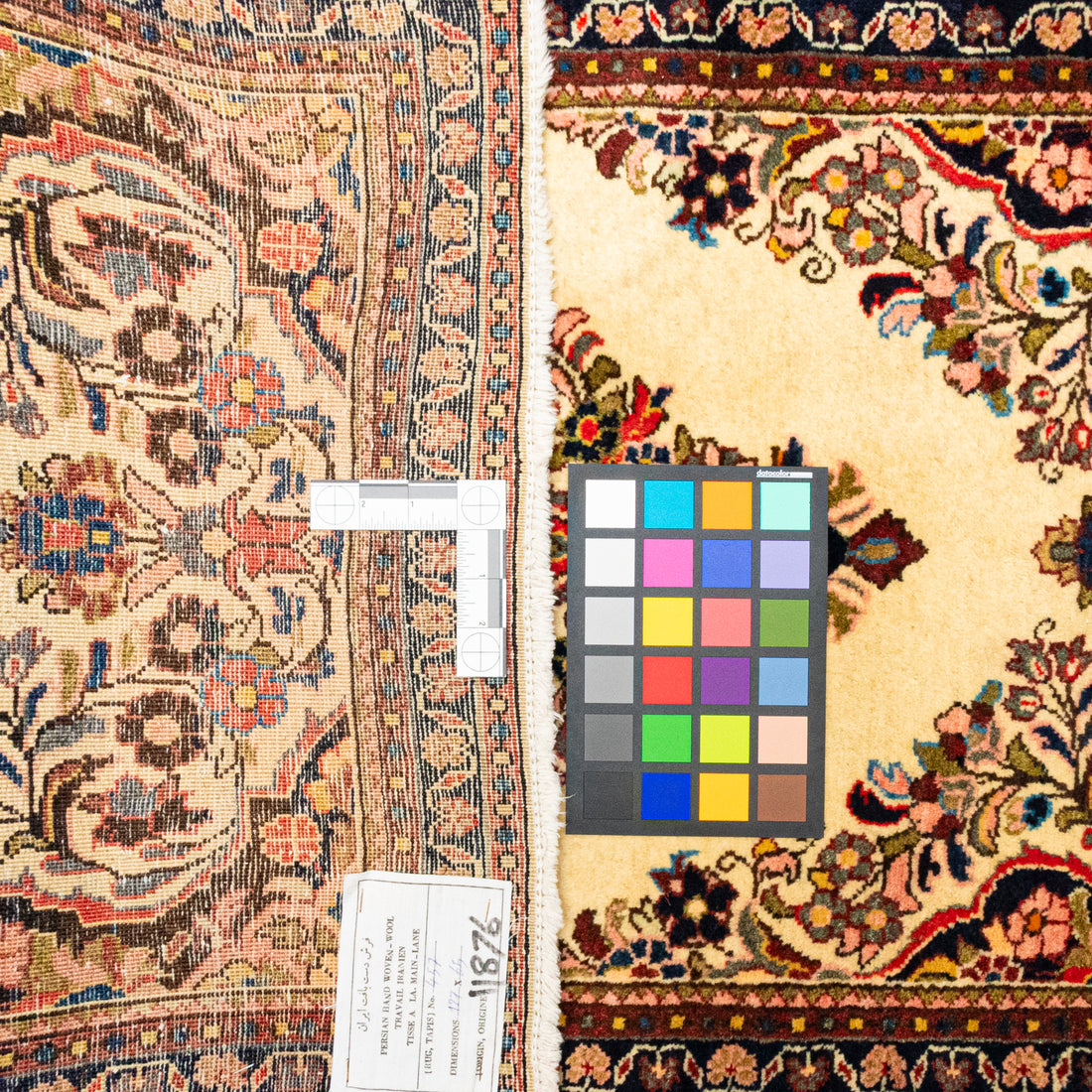 Hand Knotted Wool Sarouk Persian Rug