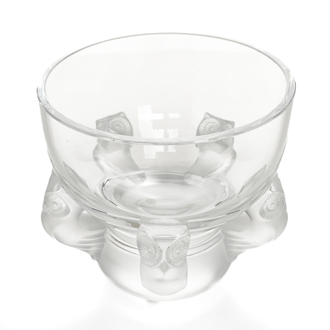 LALIQUE Hiboux Owl Bowl/Vase