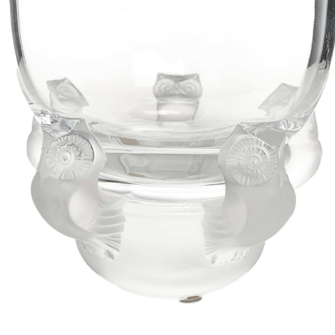 LALIQUE Hiboux Owl Bowl/Vase