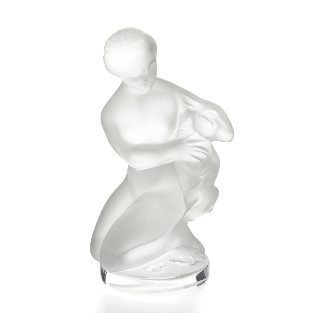 LALIQUE Figurine Diana The Huntress With Fawn