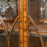 Antique Mahogany Georgian Style Bookcase With Drawers