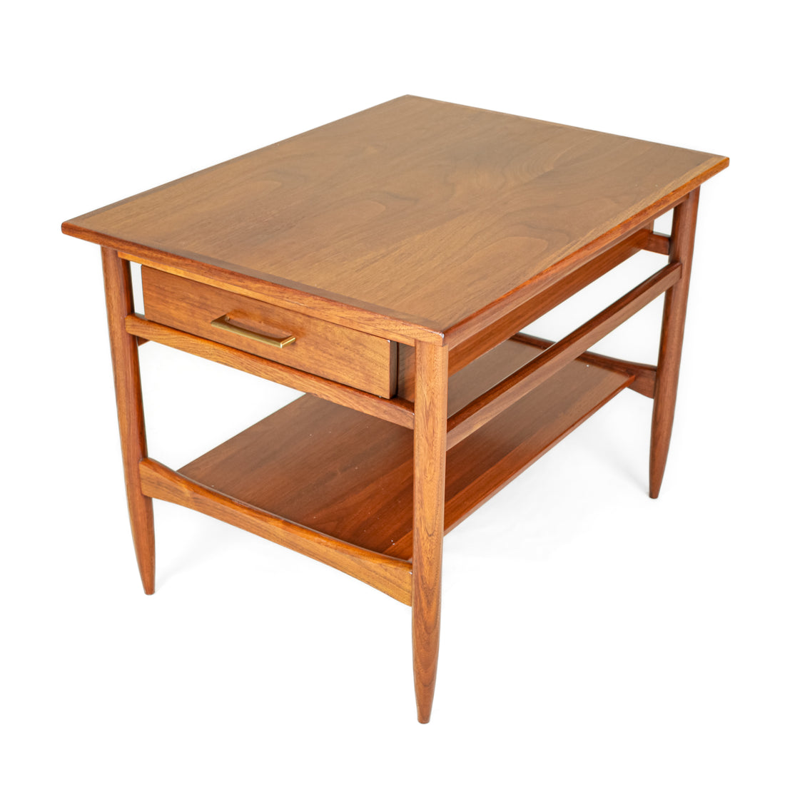 Vintage Mid-Century Modern Style Cherry End Tables - Set of 2