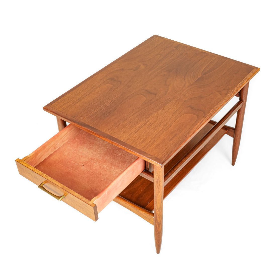 Vintage Mid-Century Modern Style Cherry End Tables - Set of 2