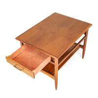 Vintage Mid-Century Modern Style Cherry End Tables - Set of 2