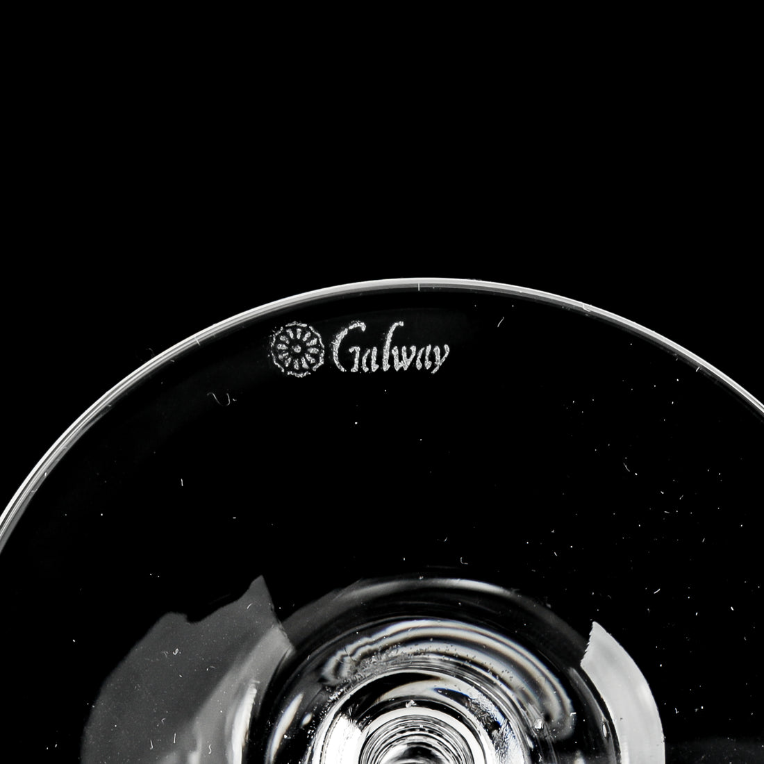 GALWAY Raindrops Crystal White Wine Glasses Set Of 4