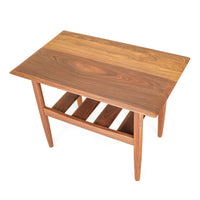 Walnut Mid-Century Modern Style End Table