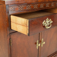 BAKER Mahogany Chippendale Style End Tables Set of 2