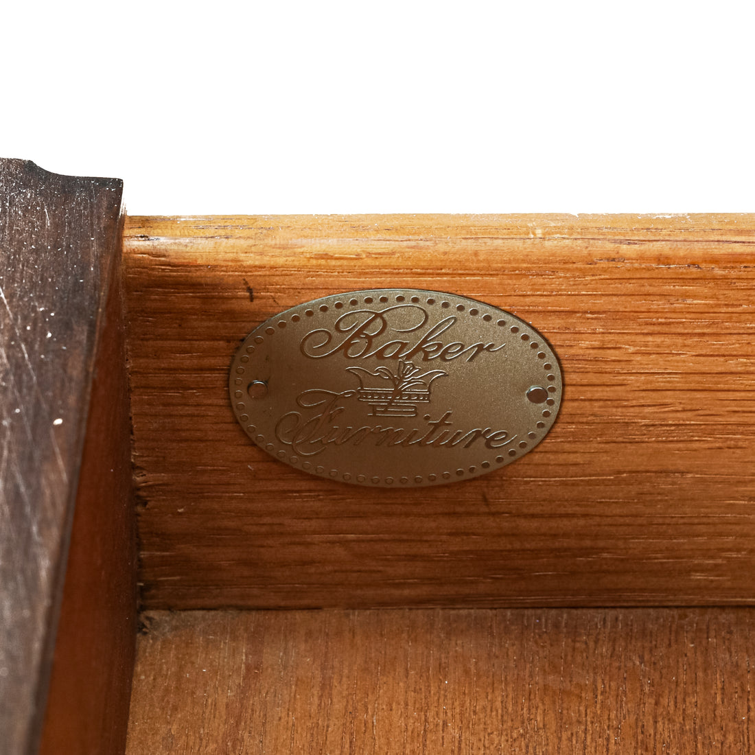 BAKER Mahogany Chippendale Style End Tables Set of 2