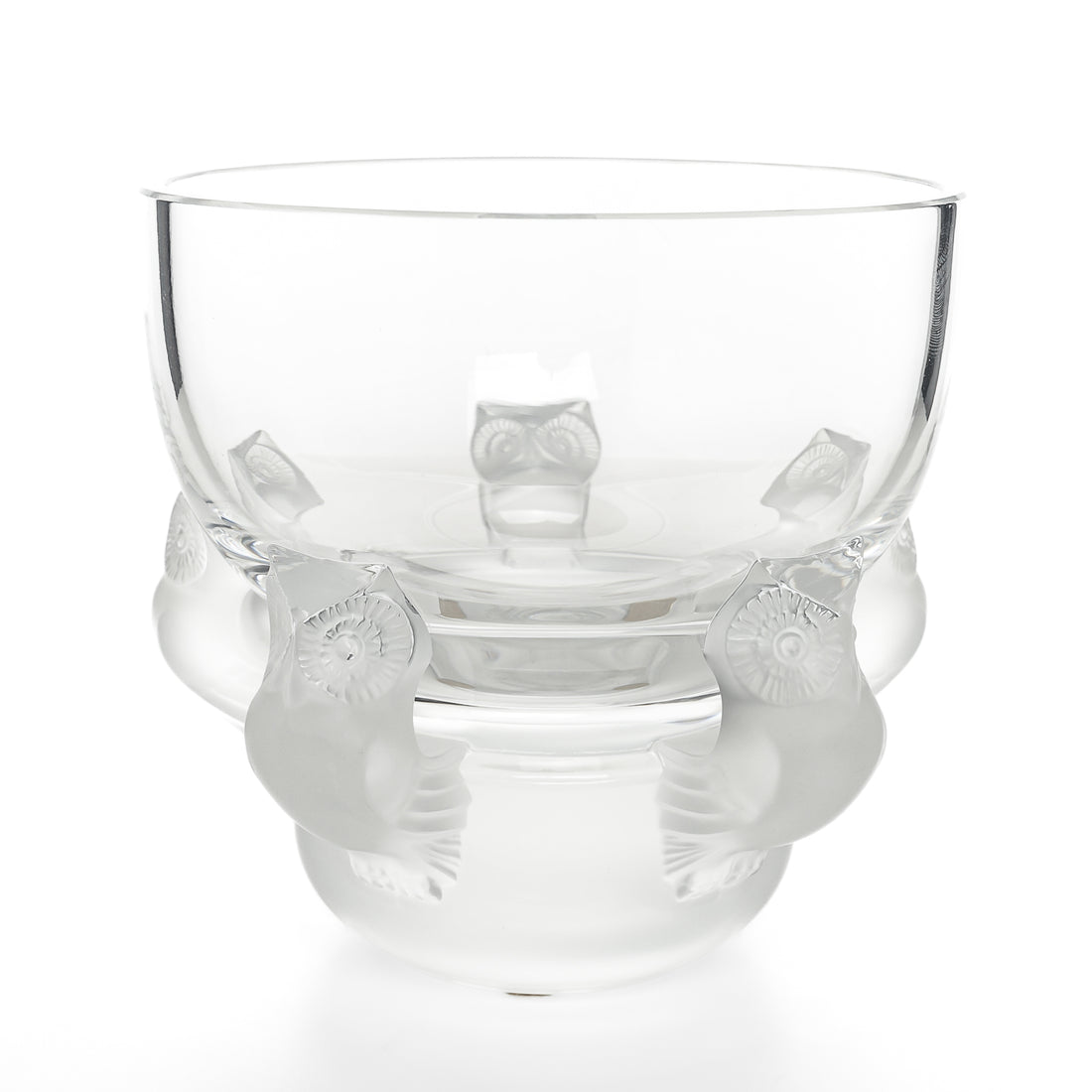 LALIQUE Hiboux Owl Bowl/Vase