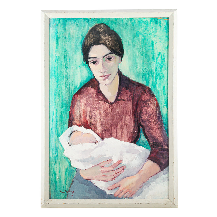 Emme Frankenberg (Canadian 20th C) Mother And Baby