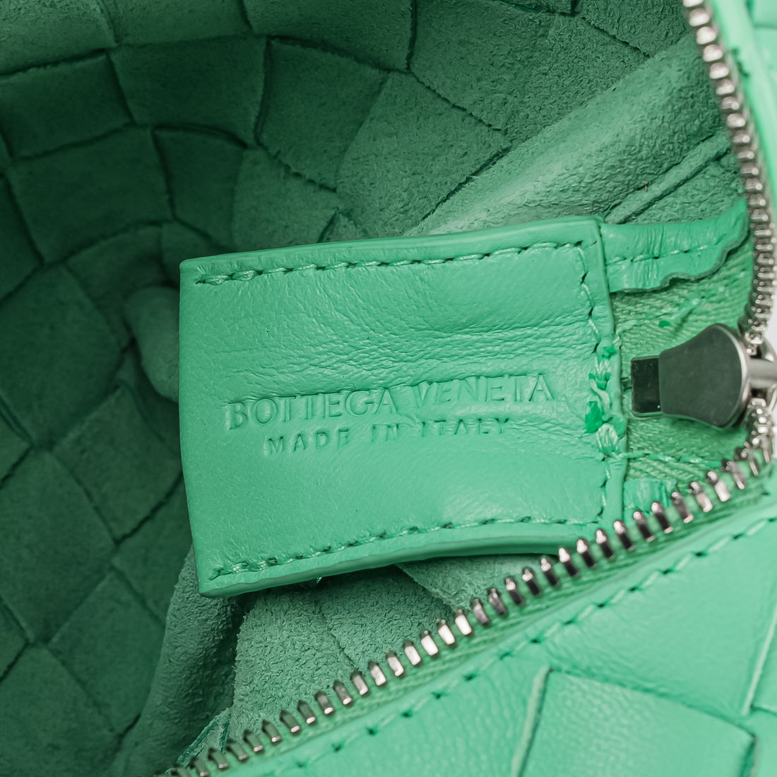 BOTTEGA VENETA  Mini Loop Camera Bag - Light Green