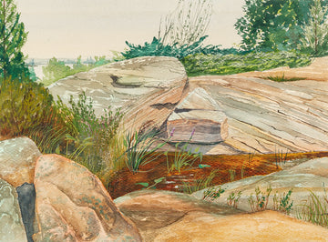 Harry Coughy (Canadian 20th C) Untitled - Rocky Landscape