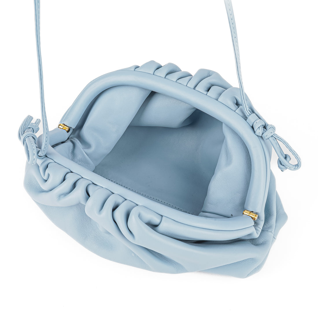 BOTTEGA VENETA Mini Pouch - Light Blue