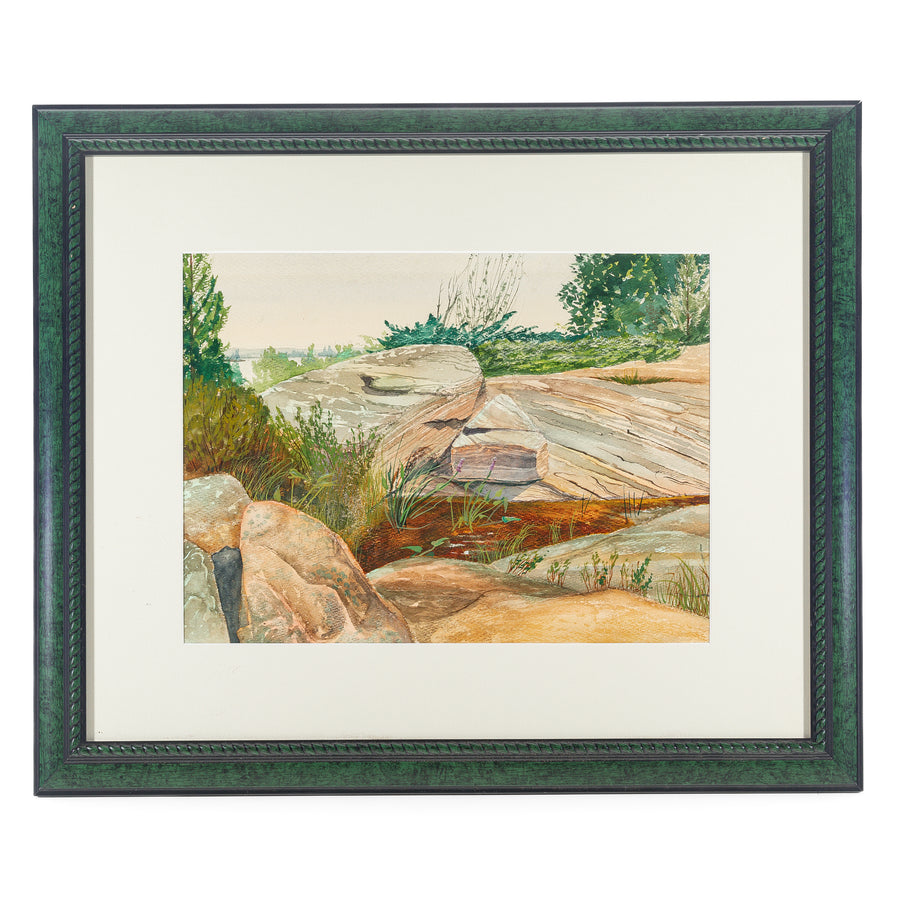Harry Coughy (Canadian 20th C) Untitled - Rocky Landscape