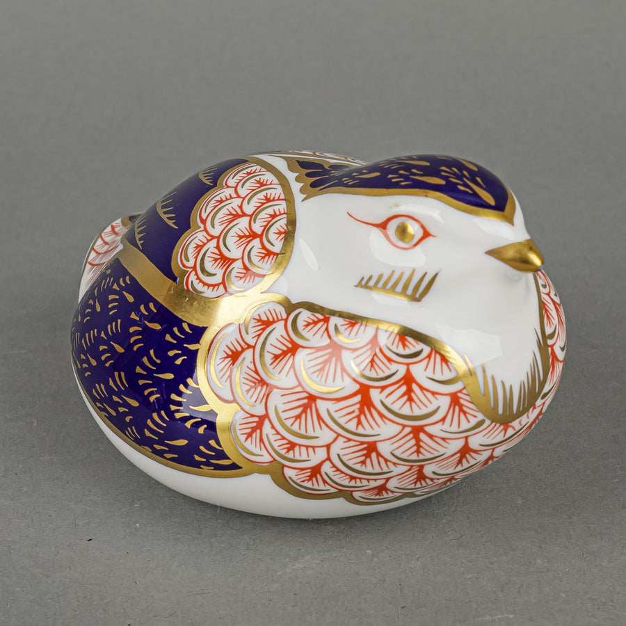 ROYAL CROWN DERBY Paperweight Quail - Original Collection