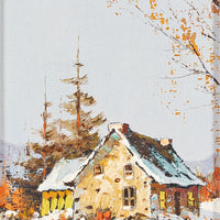 Louis Pierre Boucher (Canadian 1942) Winter Cottage