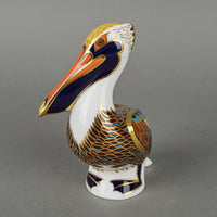ROYAL CROWN DERBY Paperweight Brown Pelican