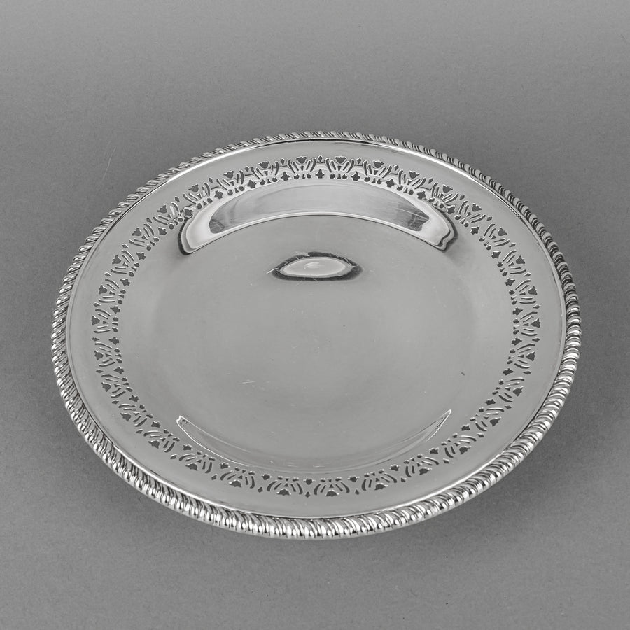 BIRKS Regency Plate Silverplate Footed Pierced Dish