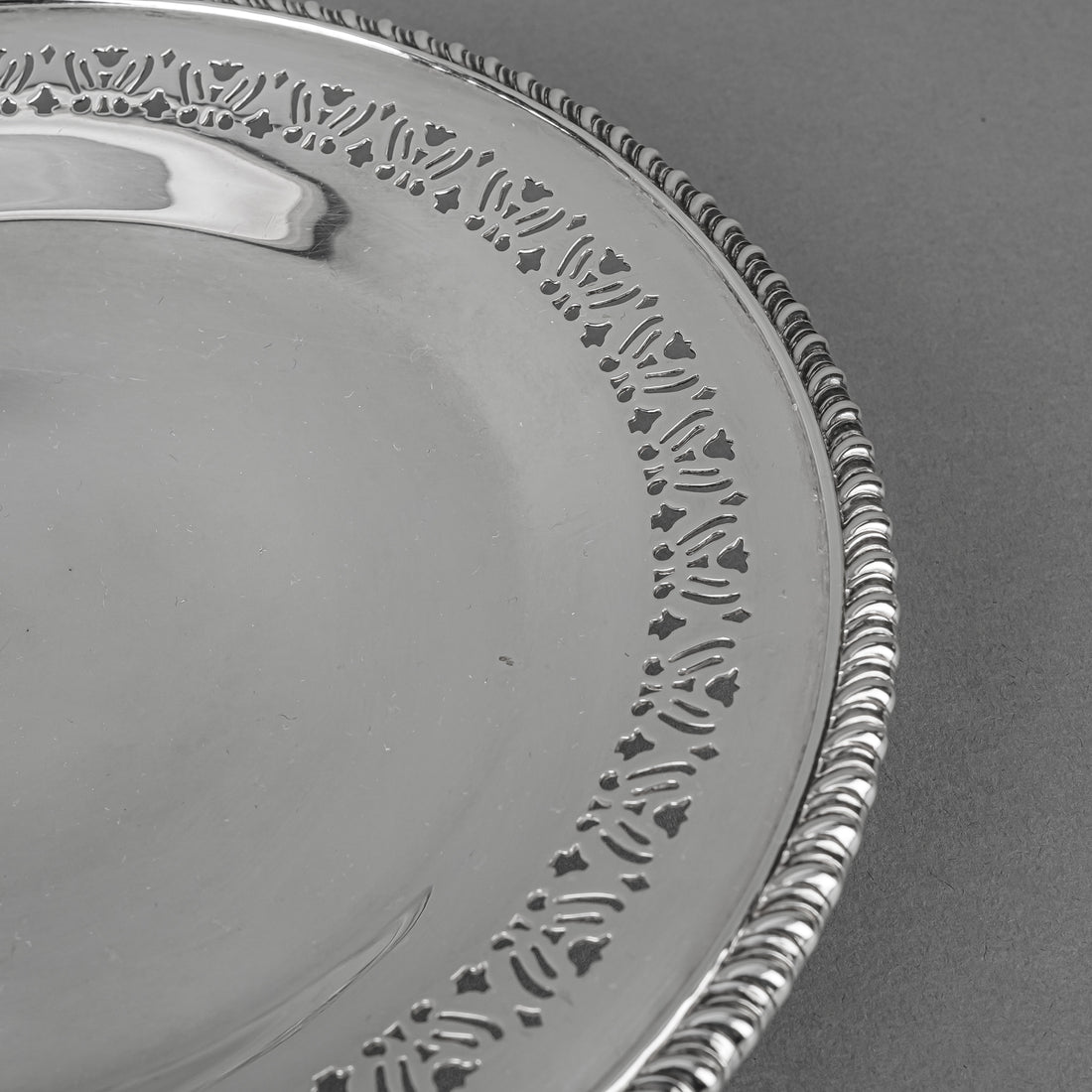 BIRKS Regency Plate Silverplate Footed Pierced Dish