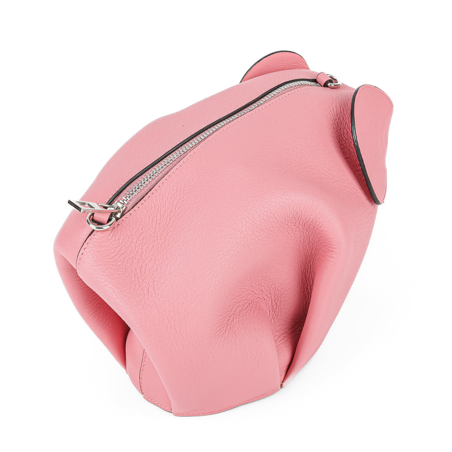 LOEWE Pink Leather Elephant Bag