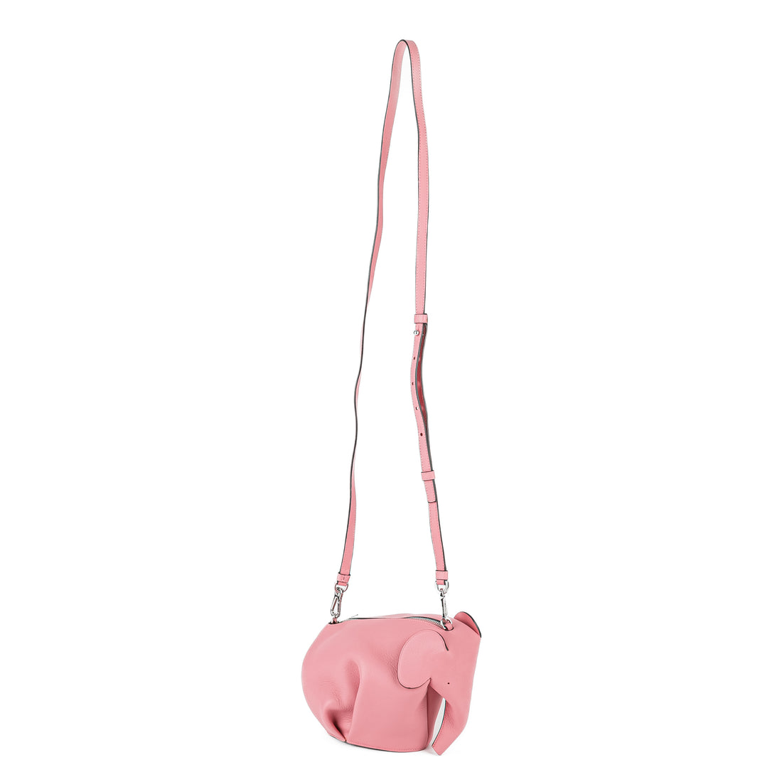 LOEWE Pink Leather Elephant Bag