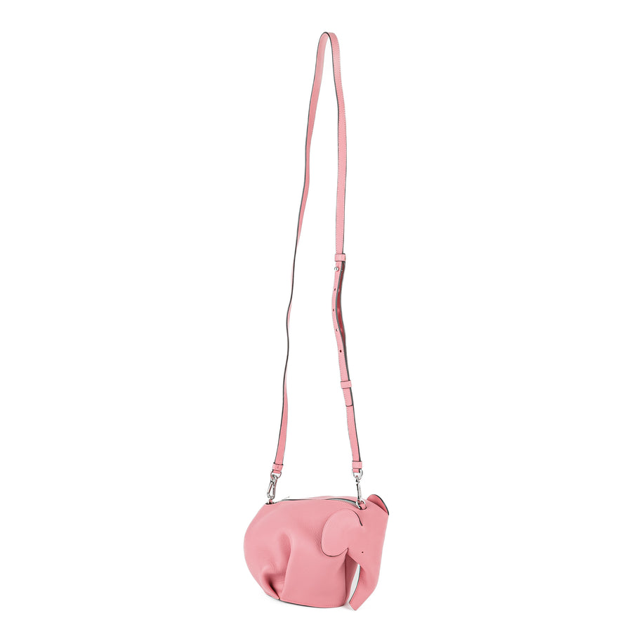 LOEWE Pink Leather Elephant Bag