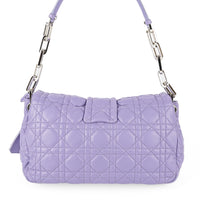 CHRISTIAN DIOR New Lock Quilted Cannage Flap Bag - Lilac