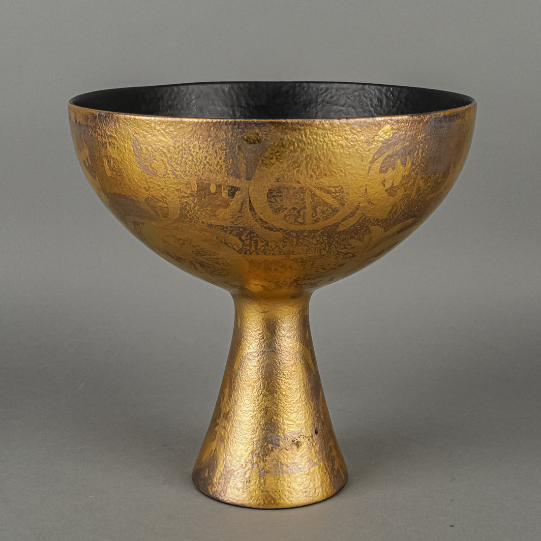 SASCHA BRASTOFF Sascha B More Gold Ceramic Pedestal Bowl
