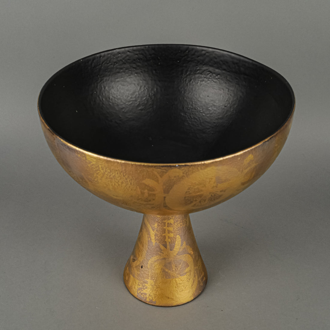 SASCHA BRASTOFF Sascha B More Gold Ceramic Pedestal Bowl