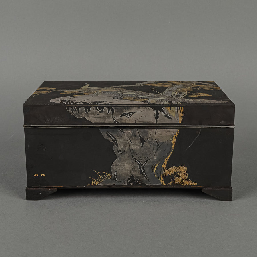 Japanese Style Damascene Hinged Box