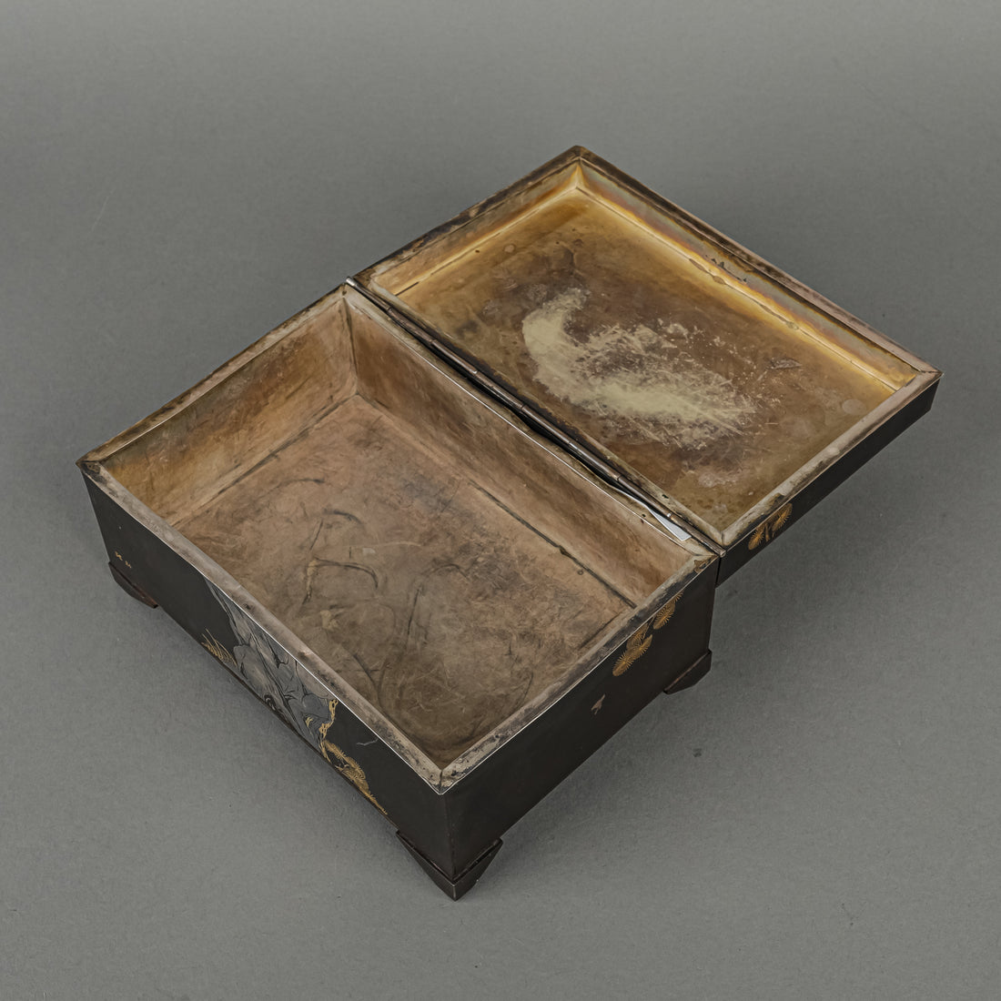 Japanese Style Damascene Hinged Box