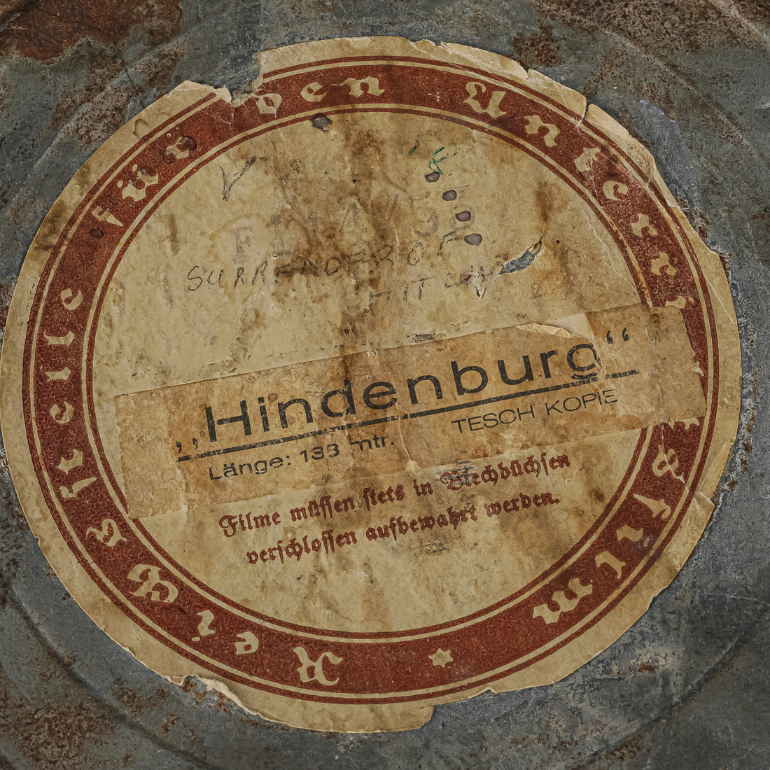 Vintage 16mm Film "Hindenberg" With Film Canister