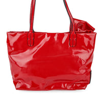VALENTINO Patent Leather Bow Handbag - Red