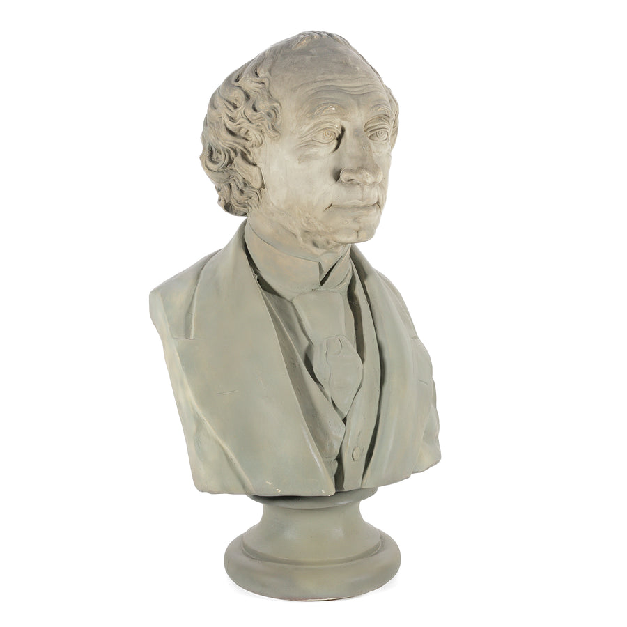 C. ZARONI Plaster Bust John A. MacDonald