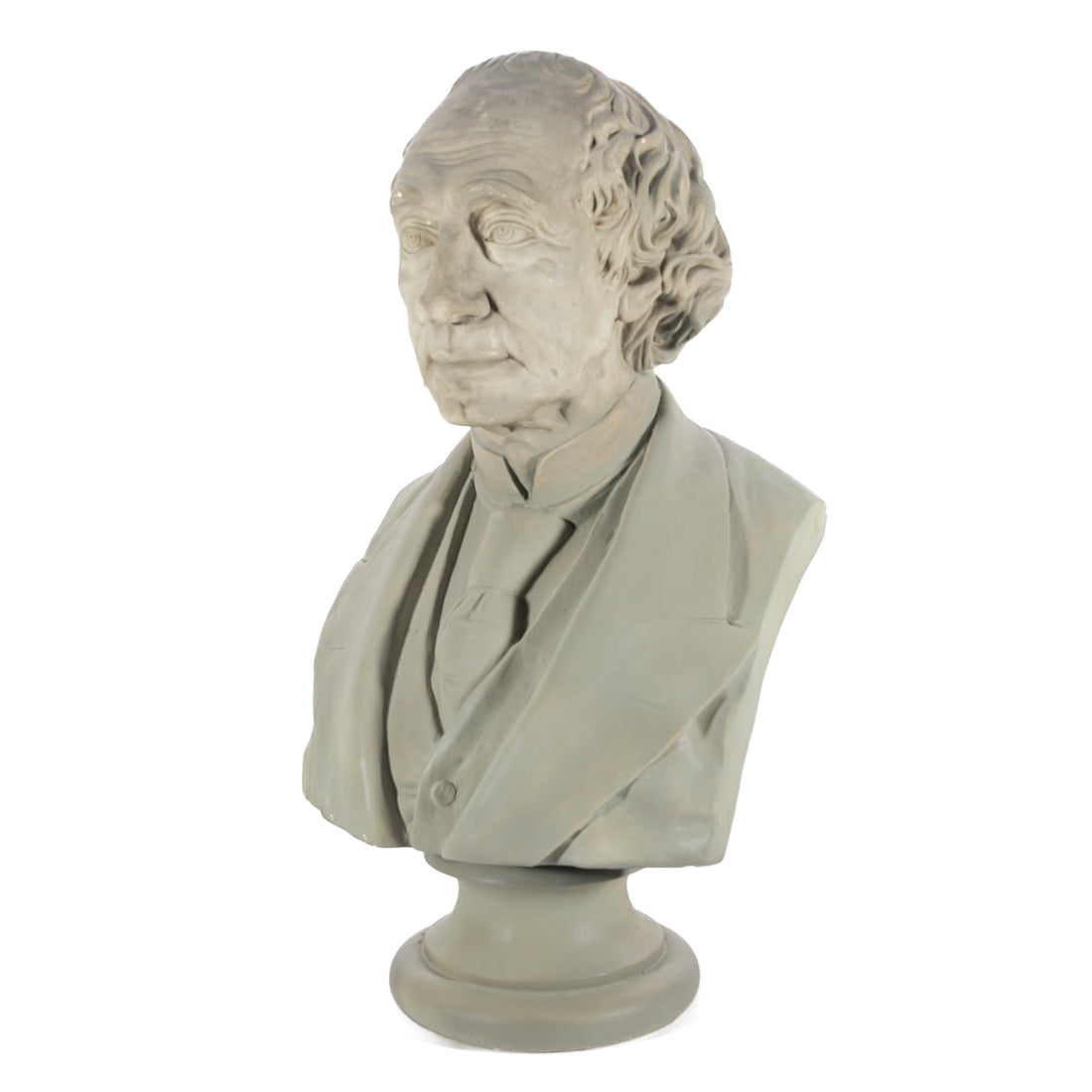 C. ZARONI Plaster Bust John A. MacDonald