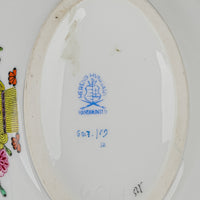 HEREND Indian Basket Oval Mini Tureen With Lemon Knob Lid 6017