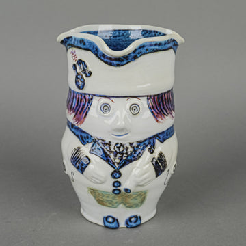 ROYAL COPENHAGEN Aluminia Faience Navy Offiicer Jug 304/3562
