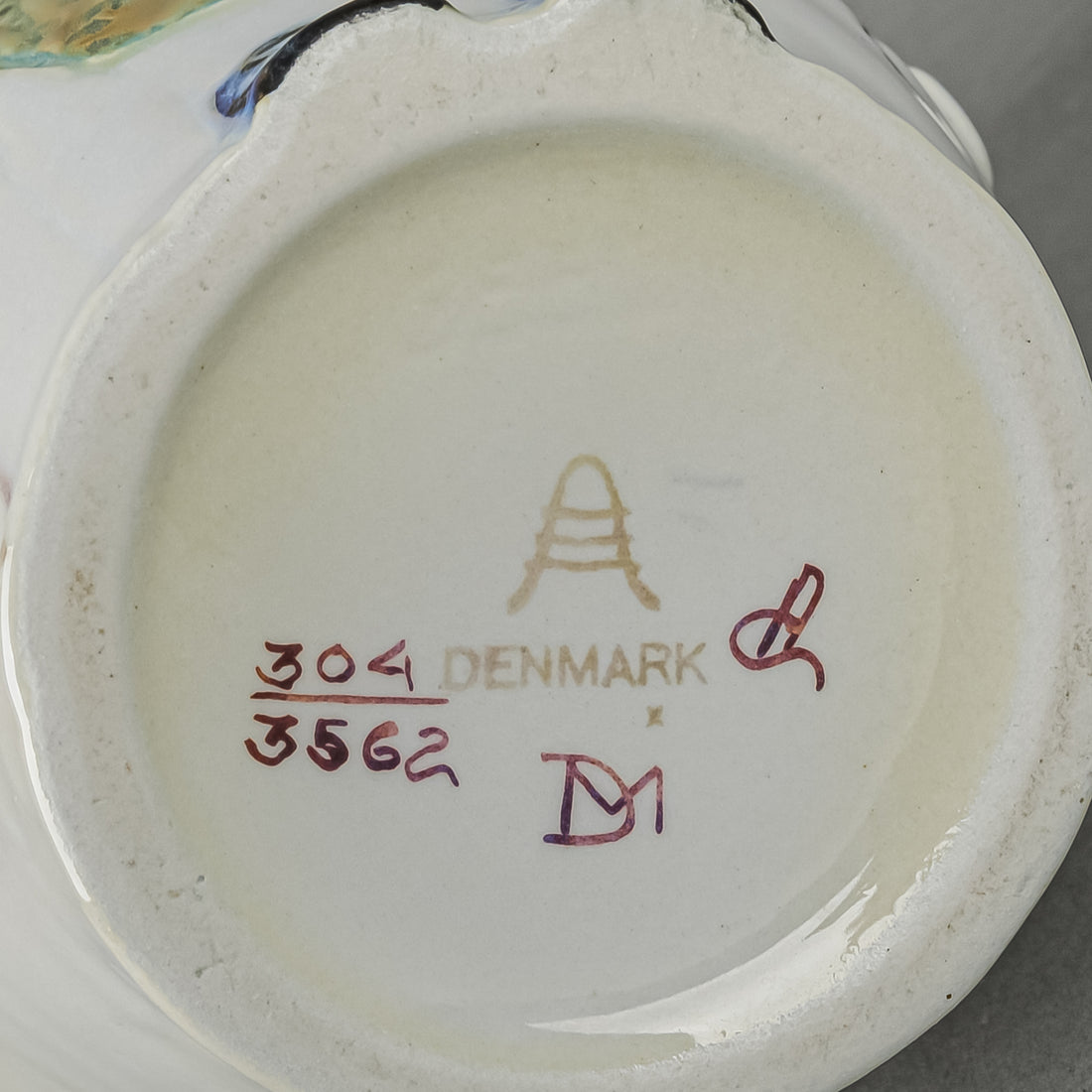 ROYAL COPENHAGEN Aluminia Faience Navy Offiicer Jug 304/3562