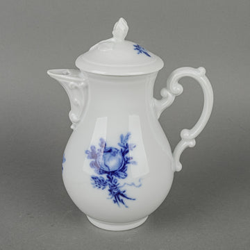 HUTSCHENREUTHER Blue Rose Coffee Pot With Lid