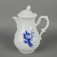 HUTSCHENREUTHER Blue Rose Coffee Pot With Lid