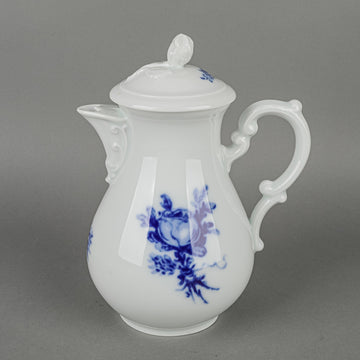 HUTSCHENREUTHER Blue Rose Coffee Pot With Lid