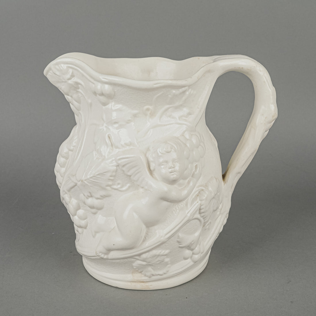 MINTON Staffordshire Salt Glaze Cherub Jug