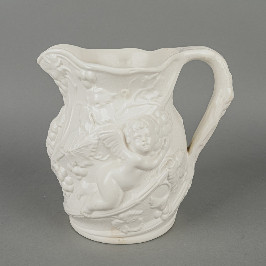 MINTON Staffordshire Salt Glaze Cherub Jug